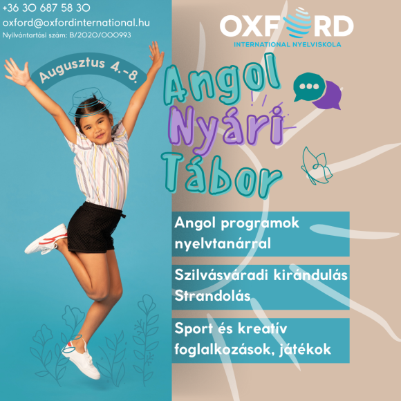 Oxford nyári tábor – augusztus 4.-8.