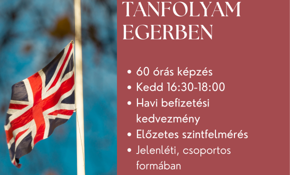 Középfokú angol nyelvtanfolyam
