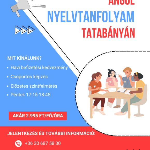 Kezdő angol nyelvtanfolyam Tatabányán