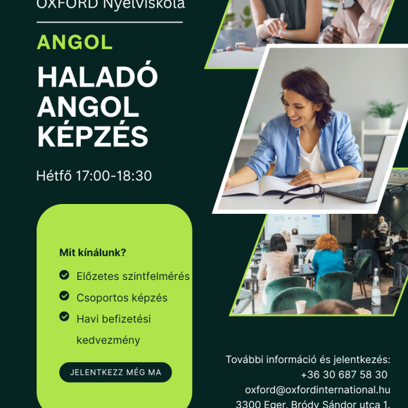 Haladó angol csoportos képzés Haladó angol csoportos képzés